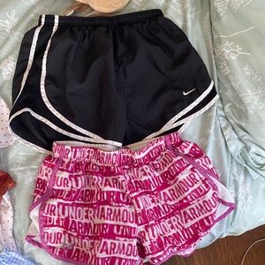 2 pairs of running shorts